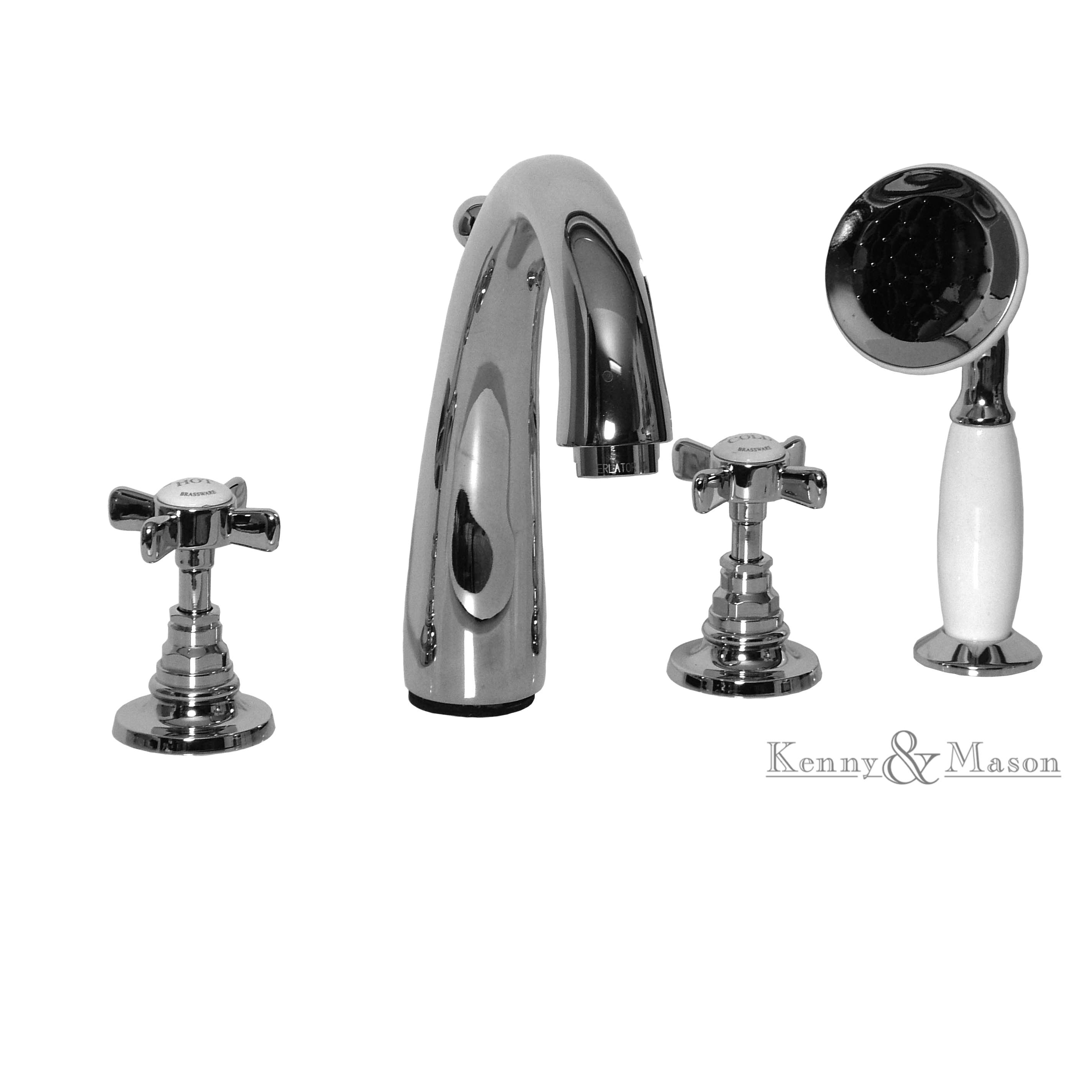 Traditional 4 - Hole Bath Mixer