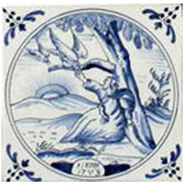 Bijbel tegel 22B - 130 x 130