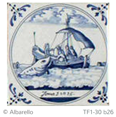 Bijbel tegel 26B - 130 x 130