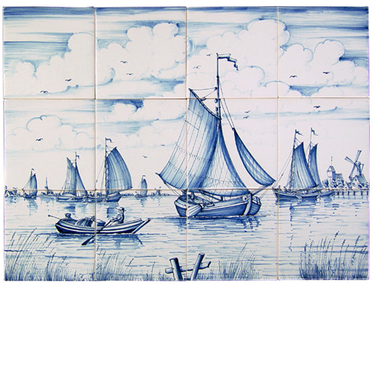 Scheepstafereel medium 390 x 520 x 8