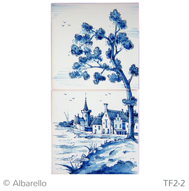 Land tafereel 260 x 130 x 8
