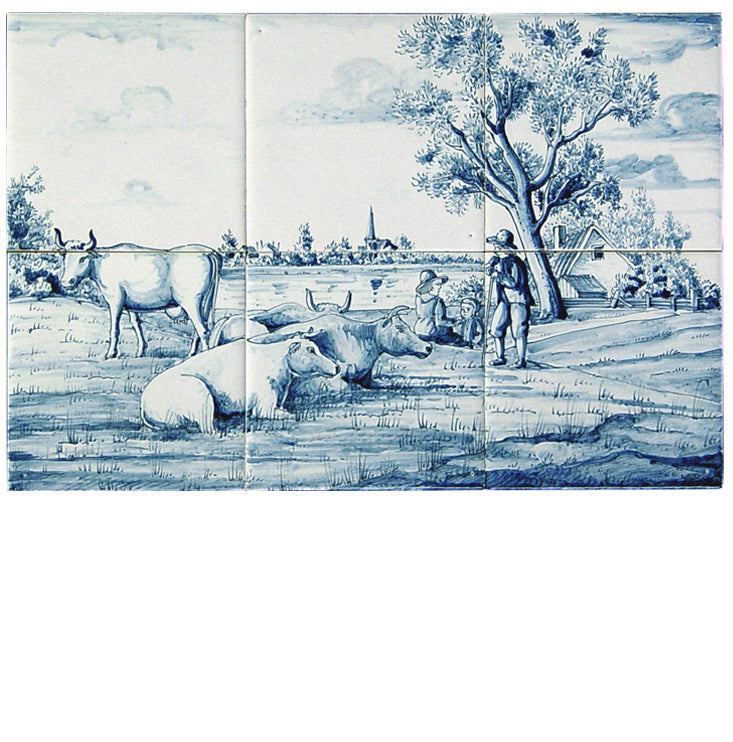 Landschap met koeien 260 x 390 x 8