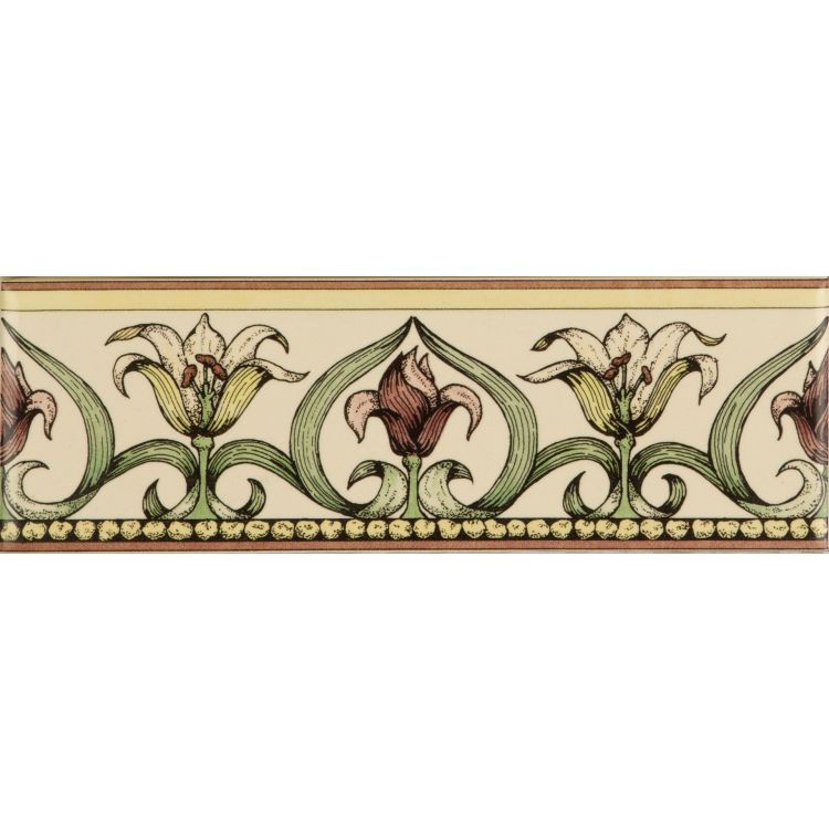 Art Nouveau Lily Green 152 x 50