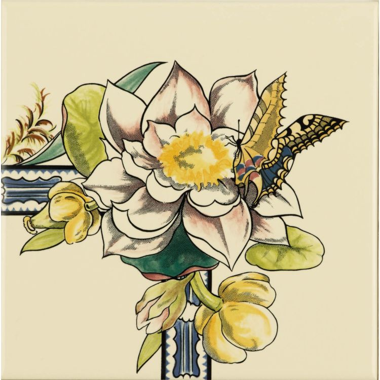 Birds & Butterfly Corner Tile 2 - 152 x 152