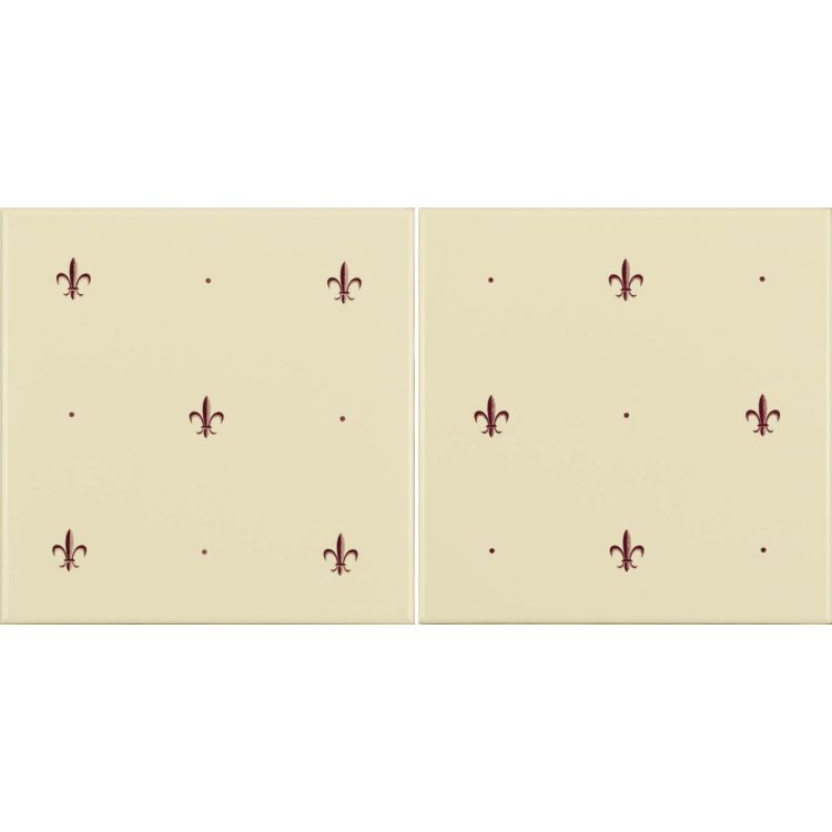 Fleur De Lis Burgundy 152 x 152