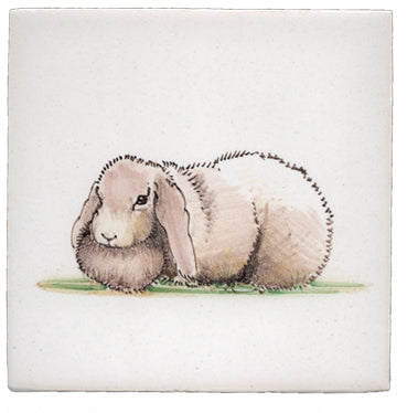 Konijn 1 (Dieren rond de boerderij) 130 x 130 x 8