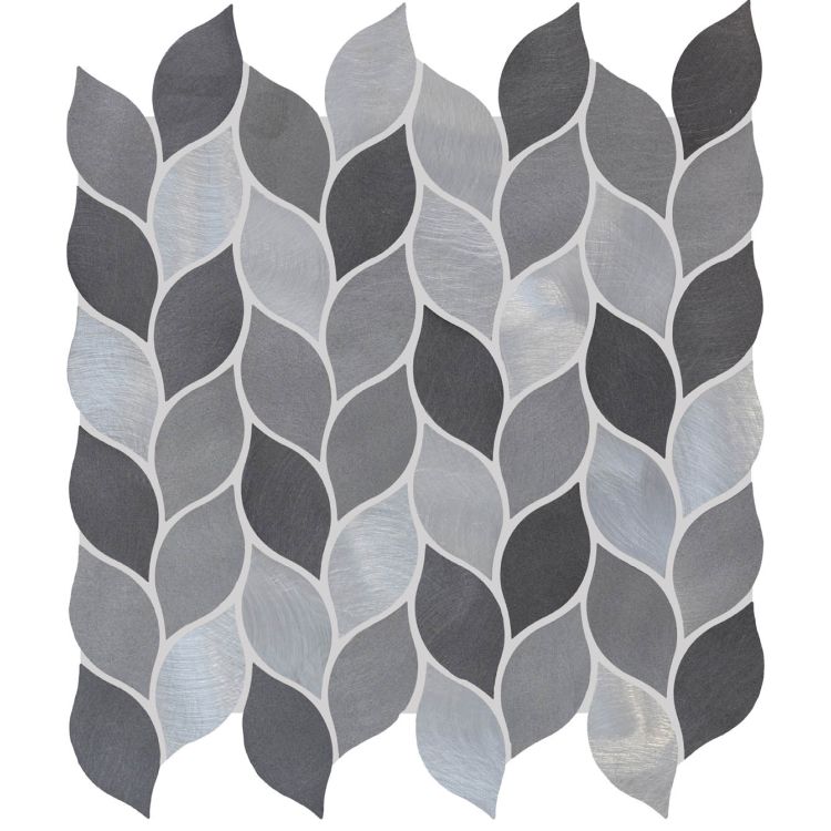 Leaf Grey & Silver 275 x 280 x 9