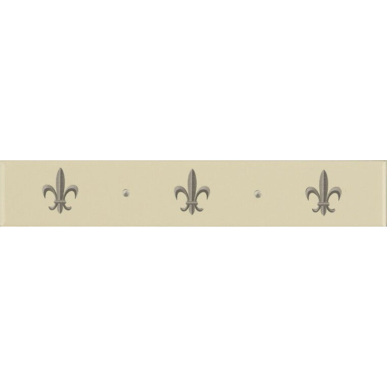 Fleur De Lis Gold on Country White 152 x 25
