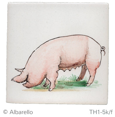Varken 2 (Dieren rond de boerderij) 130 x 130 x 8
