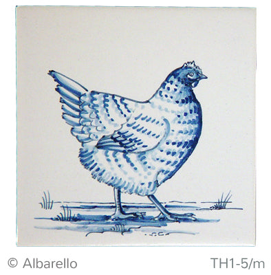 Kip Blauw (Dieren rond de boerderij) 130 x 130 x 8