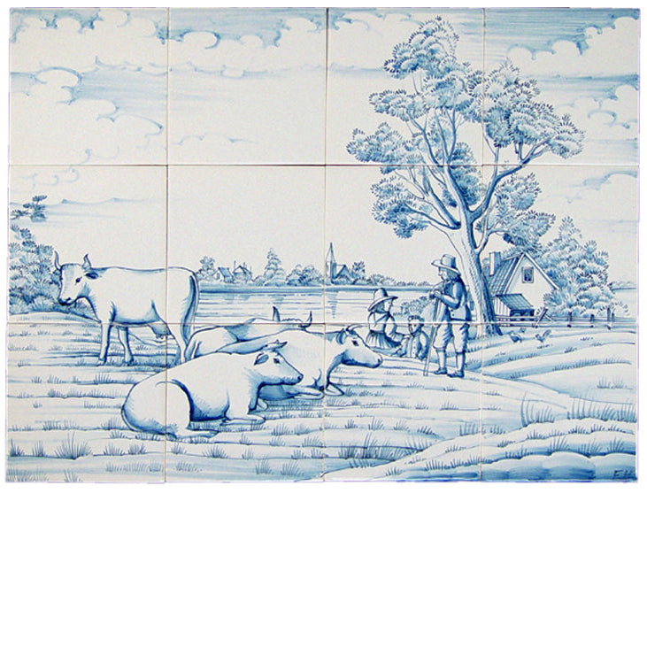 Koeien in de weide 390 x 520 x 8