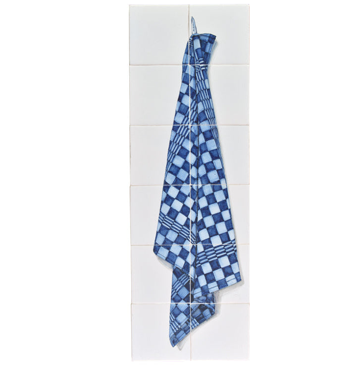 Theedoek Blauw 780 x 260 x 8