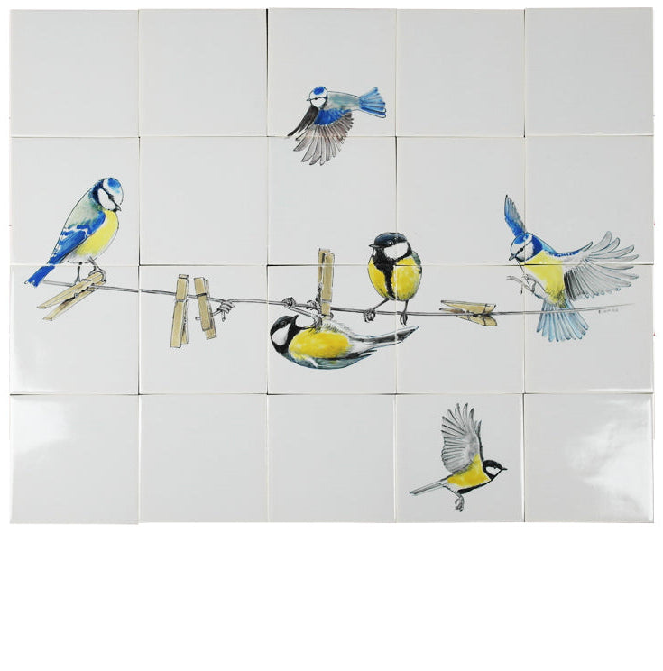 Koolmezen op Waslijn 520 x 650 x 8