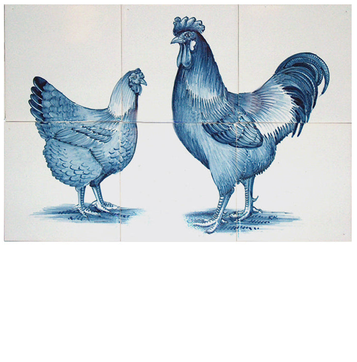 Haan en Hen Blauw 260 x 390 x 8