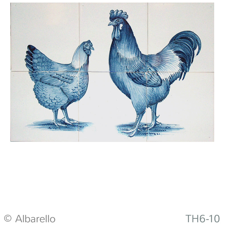 Haan en Hen Blauw 260 x 390 x 8